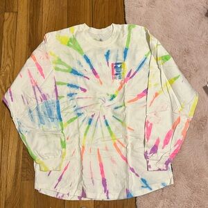 Walt Disney World Spirit Jersey neon tie dye. size medium